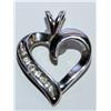 Image 1 : Diamonds Heart Design Ladies Pendant