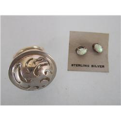 Sterling Silver Ring & Earrings - Times the Money