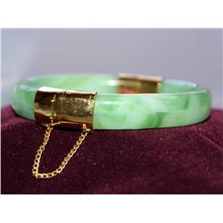 AAA  Apple Jade Hand Made Bangle Bracelet
