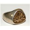 Image 1 : Silver & Gold Casino Rio Design Hand Made Ring
