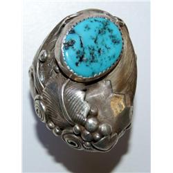 AAA Turquoise Navajo Design Hand Made Ring