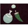 Image 1 : Bag Of 3 AAA  Apple Jade Hand Made Pendants