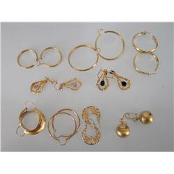 9 Sets Gold Filled Earrings
