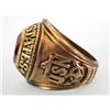 Image 2 : Vintage USN Gold Plated Ring W/Ruby