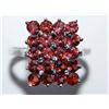Image 1 : AAA Garnet Cluster Hand Made Ladies Ring