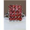 Image 3 : AAA Garnet Cluster Hand Made Ladies Ring