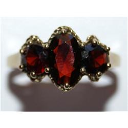 AAA Garnet Vintage Hand Made Ladies Ring