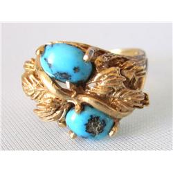 14k Gold & Turquoise Ring