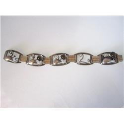 Vintage Sweden Art Deco Silver Bracelet