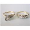 Image 1 : 14k Gold Wedding Set W/Diamonds