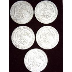 Republica Mexicana 1882 Coins Qty 5
