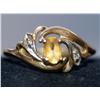 Image 1 : AAA Citrine & Diamond Hand Made Ladies Ring