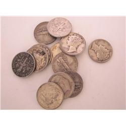 Lot of 13 90% Silver Dimes