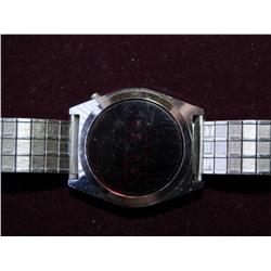 Time Band Vintage Quartz Red Light Watch