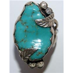 AAA Turquoise Navajo Design Hand Made Ring