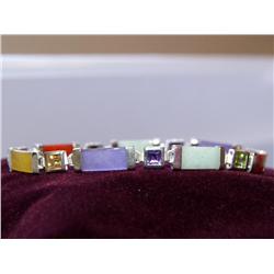 AAA Multicolor Jade Hand Made Bracelet
