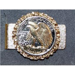 1944 Walking Half Dollar Pendant & Money Clip
