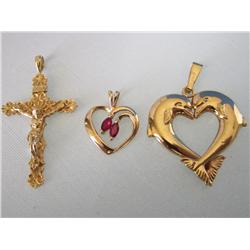 14k Gold Pendants - Times the Money