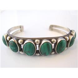 Navajo Signed Sterling Bracelet