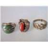 Image 1 : Lot of 3 Sterling Silver Rings
