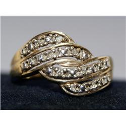 Diamonds Cluster Design Hand Made Ladies Ring