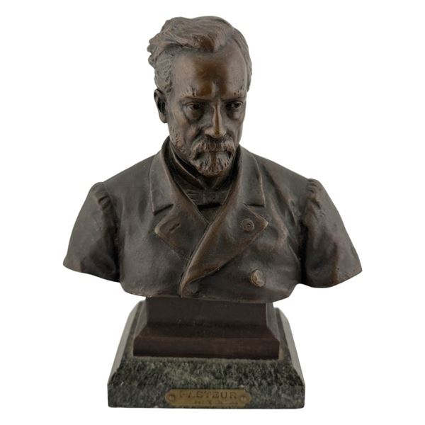Louis Pasteur Bronze Bust Horace Daillion