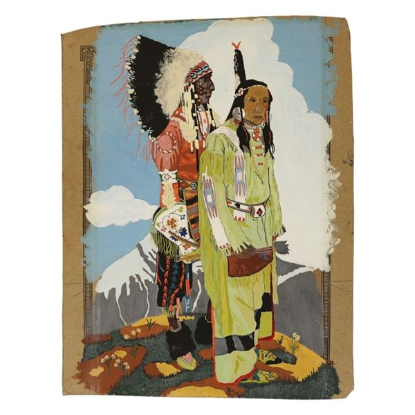 AM Roy - Blackfeet Nation Dual Portrait