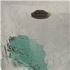 Image 4 : Blenko 366-LL Crystal Crackle Leaf Beaker Vases