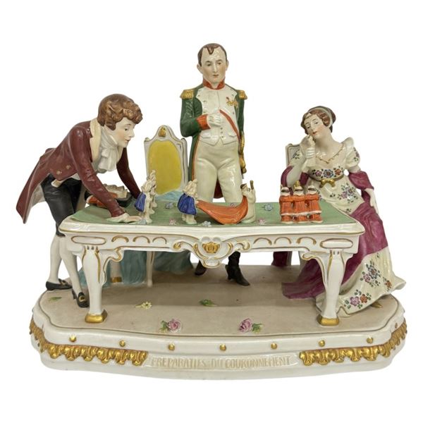 Dresden Scheibe-Alsbach Napoleon Porcelain Group