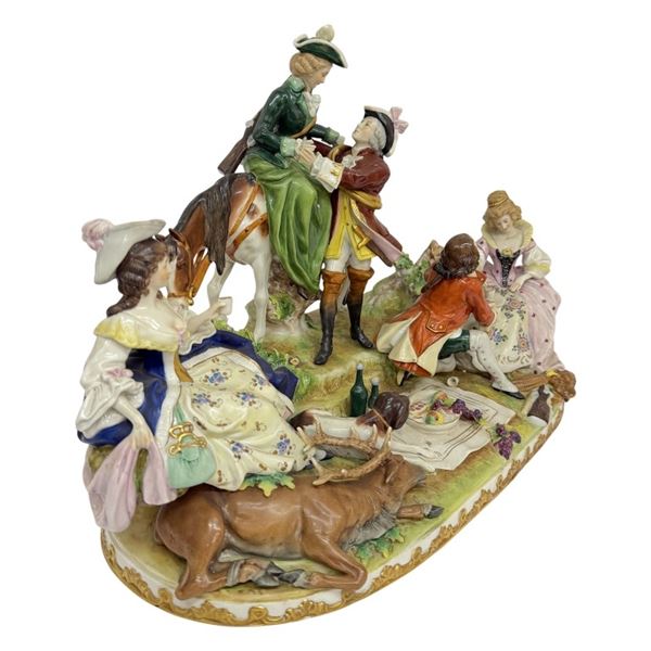 Felix Zeh "Hunting Feast" Porcelain Figurine