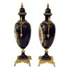 Image 2 : Pair Sevres Style Porcelain and Ormolu Urns