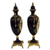 Image 4 : Pair Sevres Style Porcelain and Ormolu Urns