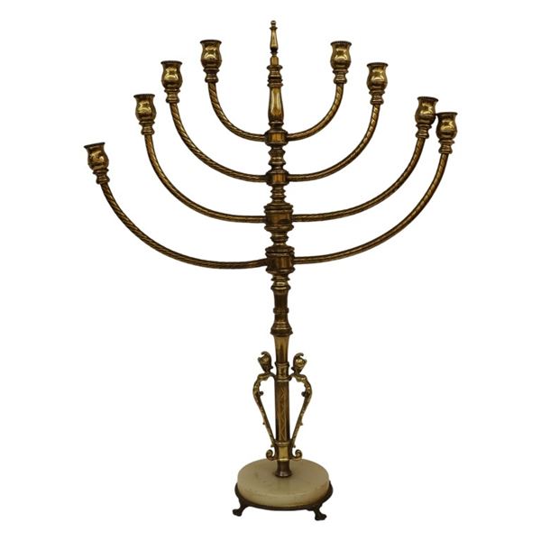 Brass 8-Branch Candelabrum