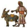 Image 1 : Vienna Cold Painted Arab Trader & Donkey Figurines
