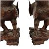 Image 5 : Chinese Hand-Carved Boxwood Rooster Sculptures