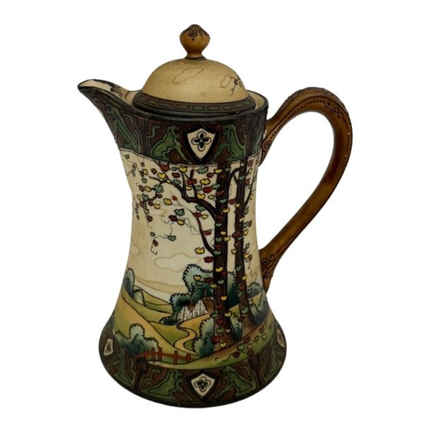Nippon Noritake Dark Woodland Chocolate Pot
