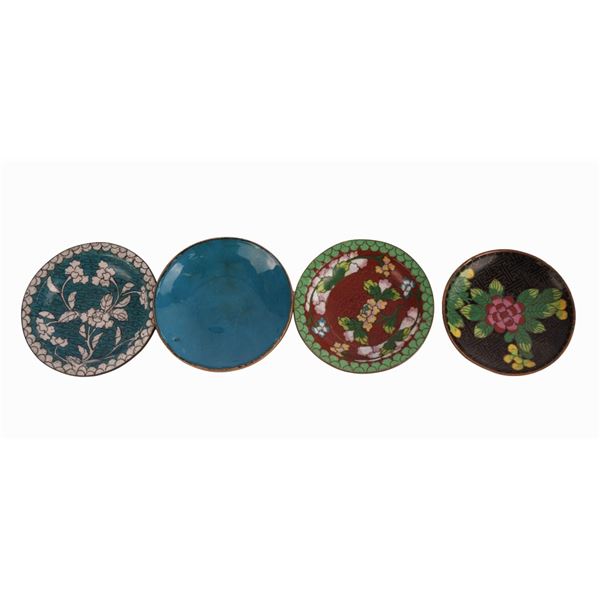 Chinese Cloisonne Bowls / Trinket Dishes
