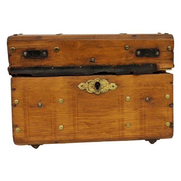 19th C. Victorian Wooden Document Keepsake Box