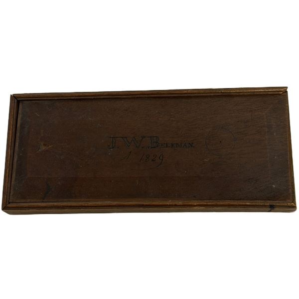 1829 George C. Osborne Mahogany Watercolor Box