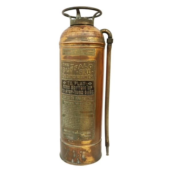 Buffalo NY Copper Soda Acid Fire Extinguisher