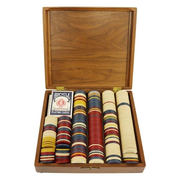 Vintage HSH MFG Co. 361 Piece Poker Chip Set