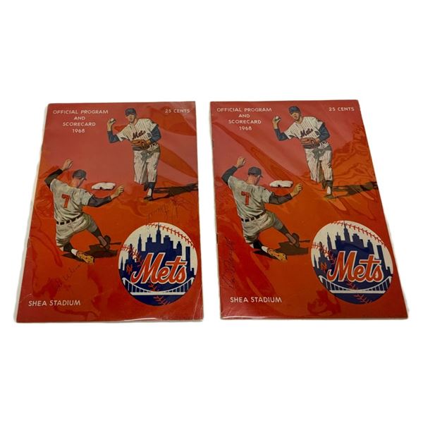 1968 Mets Signed Scorecard Program