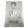 Image 1 : Muhammad Ali Etched Metal Art Illustration