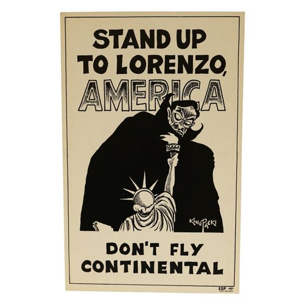 Vintage Air Line Protest Poster - 1980s