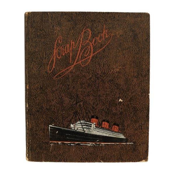 Vintage Ocean Liner Grand Tour Postcard Scrapbook