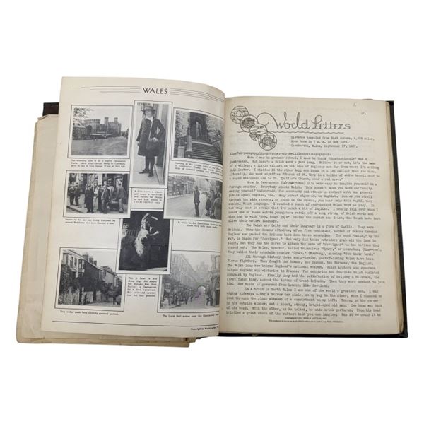 1930s "World Letters" Travelogue Scrapbook