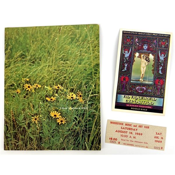 1969 Woodstock Music & Art Fair Memorabilia