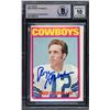 Image 1 : 1972 TOPPS ROGER STAUBACH SIGNED TRADING CARD - BECKETT GRADE 10