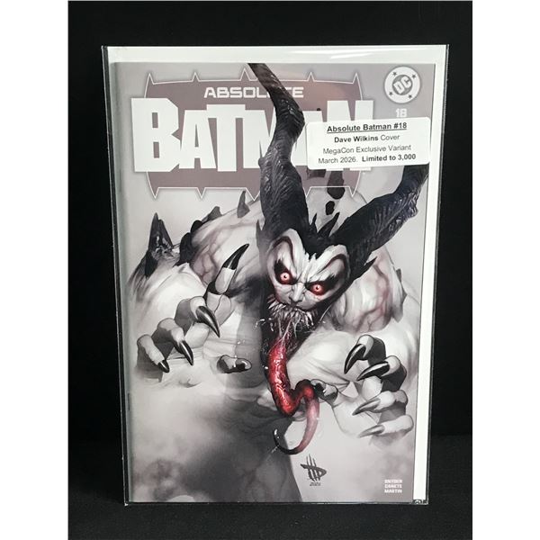 ABSOLUTE BATMAN #18 DAVE WILKINS COVER MEGACON EXCLUSIVE VARIANT LIMITED TO 3,000 - DC COMICS