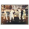 Image 2 : NEW YORK BASEBALL LEGENDS FRAMED & QUAD SIGNED 8X10 - MANTLE, MAYS, DIMAGGIO & SNYDER - BECKETT COA